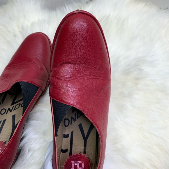 Fly London Red Peso Wedges Size 40 - Picture 6 of 8
